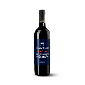 Rótulo Presenteável para Vinho Jolimont Aniversário - “Anos e Taças de Vinho”