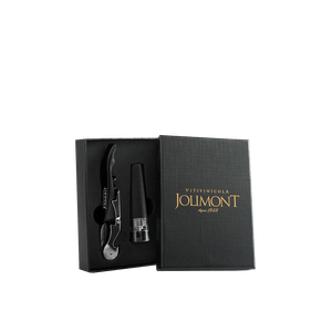 Kit Presenteável com Saca Rolhas + Tampa para Vinhos Premium Jolimont