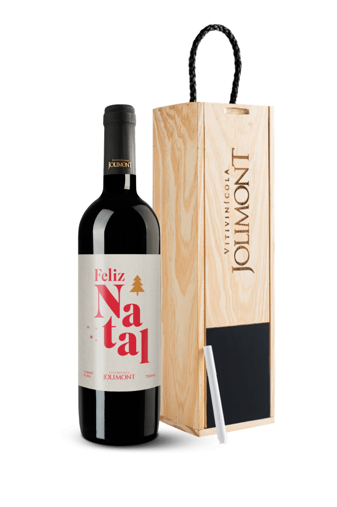 Kit-de-Natal-Jolimont-com-Vinho-Cabernet-Sauvignon---Rotulo-Presenteavel---Feliz-Natal---Caixa-de-Madeira-Personalizavel-