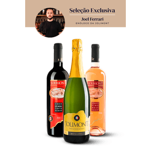 Kit Jolimont com Espumante Moscatel + Vinho Rosé Suave e Vinho Tinto Suave