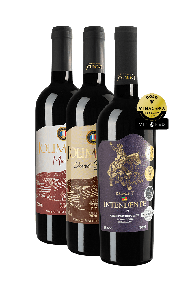 intendente, merlot e cabernet com medalha