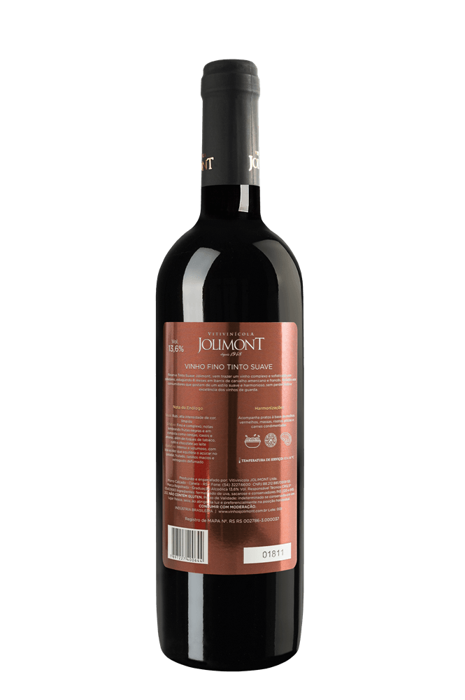 VinhoTintoSuaveReservaJolimont